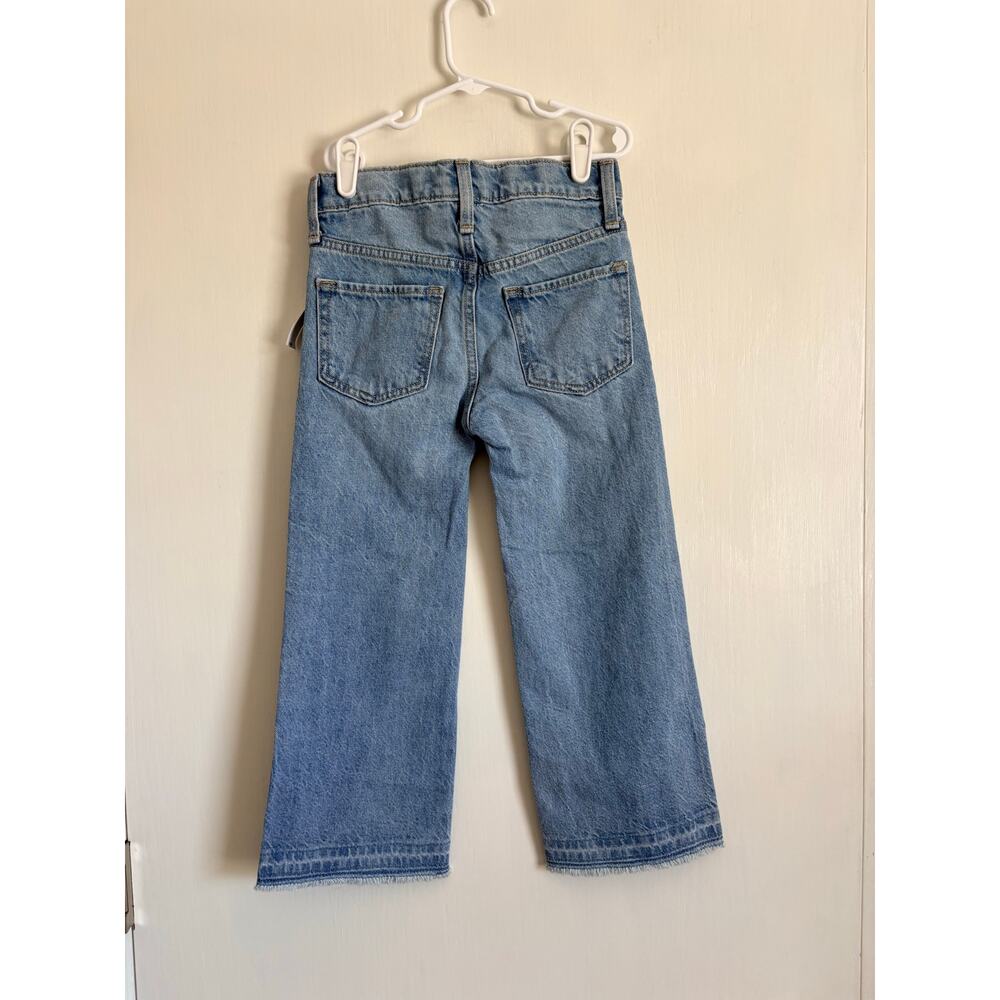 NWT Old Navy Baggy Wide Leg Jeans High Rise Adjustable Waist Girls Size 6 Y2k - Picture 2 of 9